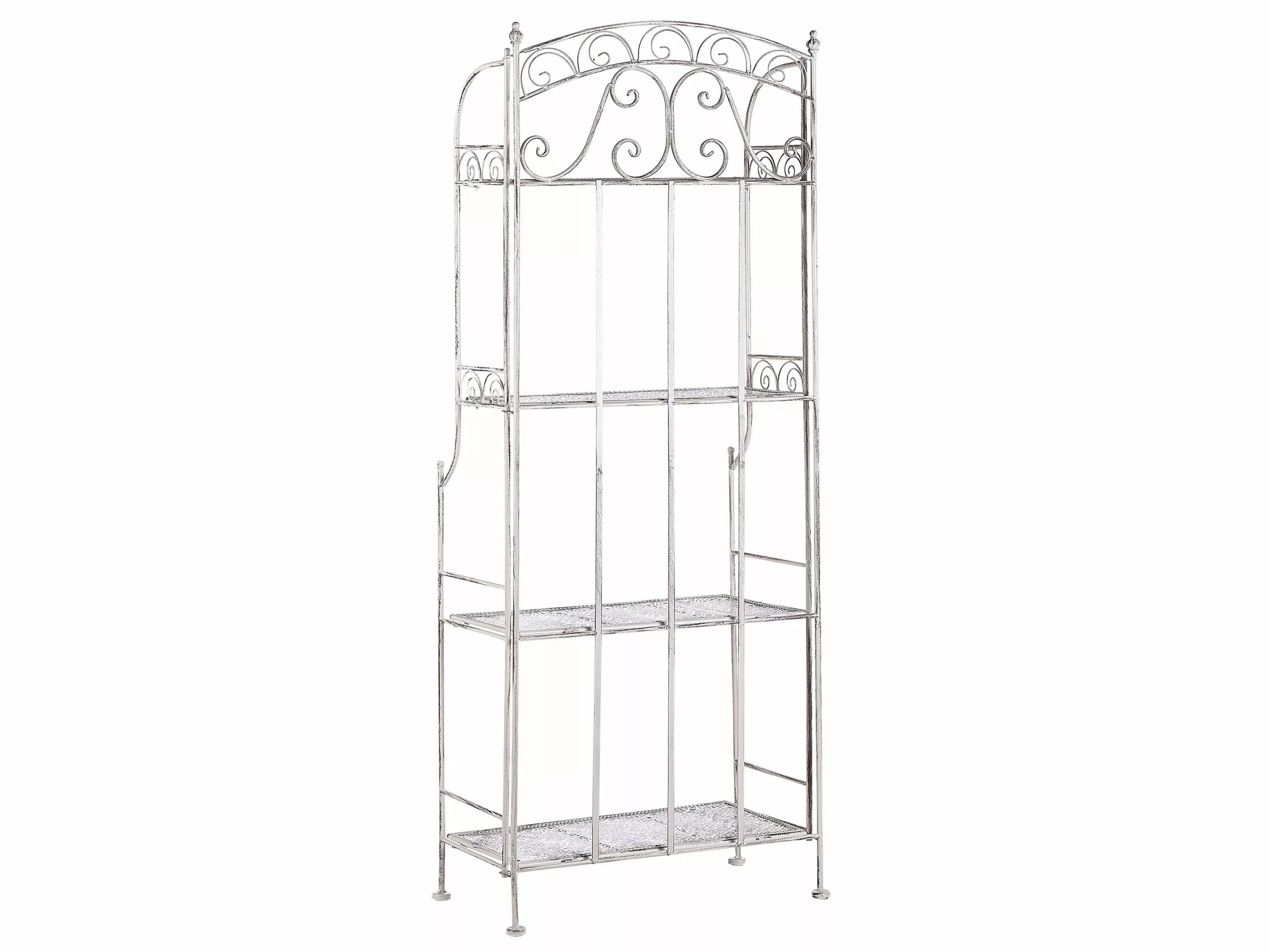 Beliani Puutarhahylly Valkoinen Metalli PADUA 9 Beliani Puutarhahylly Valkoinen Metalli PADUA - Image 7