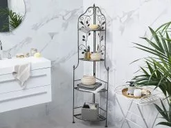 Beliani Kulmahylly Musta Metalli SIDERNO -Ulkokalusteet myymälä undef src sa picid 792359 type whitesh image