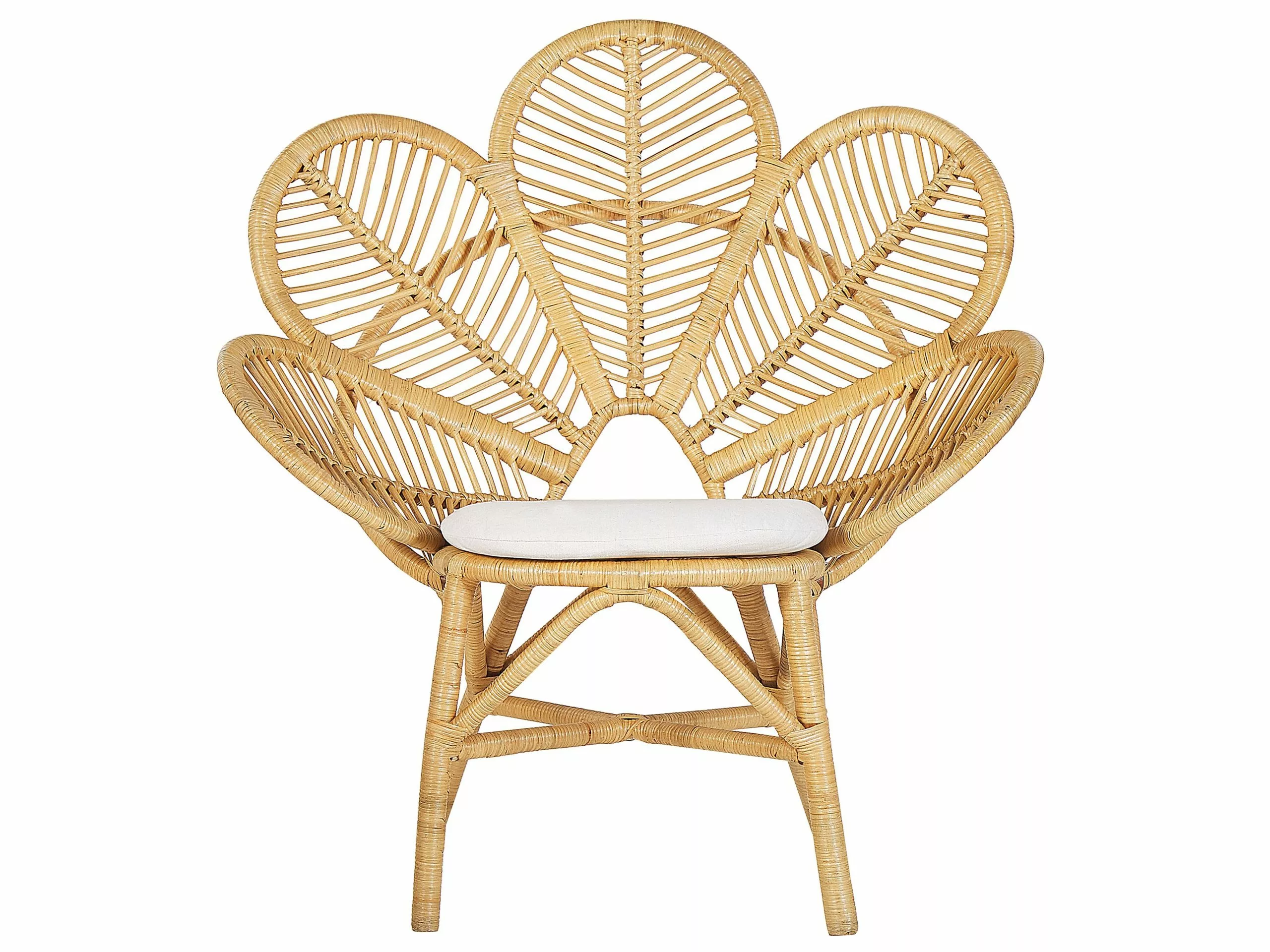 Beliani 2-istuttava Bistrosetti Rottinki Luonnonväri FLORENTINE/LIMNI - Image 5