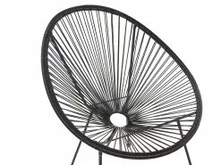 Beliani Narutuoli Polyrottinki Musta 2 Kpl ACAPULCO II -Ulkokalusteet myymälä undef src sa picid 795197 type whitesh image