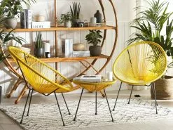 Beliani Kalustesetti Keltainen Pöytä Ja 2 Tuolia ACAPULCO II 14 Beliani Kalustesetti Keltainen Pöytä Ja 2 Tuolia ACAPULCO II -Ulkokalusteet myymälä undef src sa picid 795245 type whitesh image