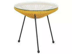 Beliani Kalustesetti Keltainen Pöytä Ja 2 Tuolia ACAPULCO II 15 Beliani Kalustesetti Keltainen Pöytä Ja 2 Tuolia ACAPULCO II -Ulkokalusteet myymälä undef src sa picid 795246 type whitesh image