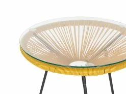 Beliani Kalustesetti Keltainen Pöytä Ja 2 Tuolia ACAPULCO II 16 Beliani Kalustesetti Keltainen Pöytä Ja 2 Tuolia ACAPULCO II -Ulkokalusteet myymälä undef src sa picid 795247 type whitesh image