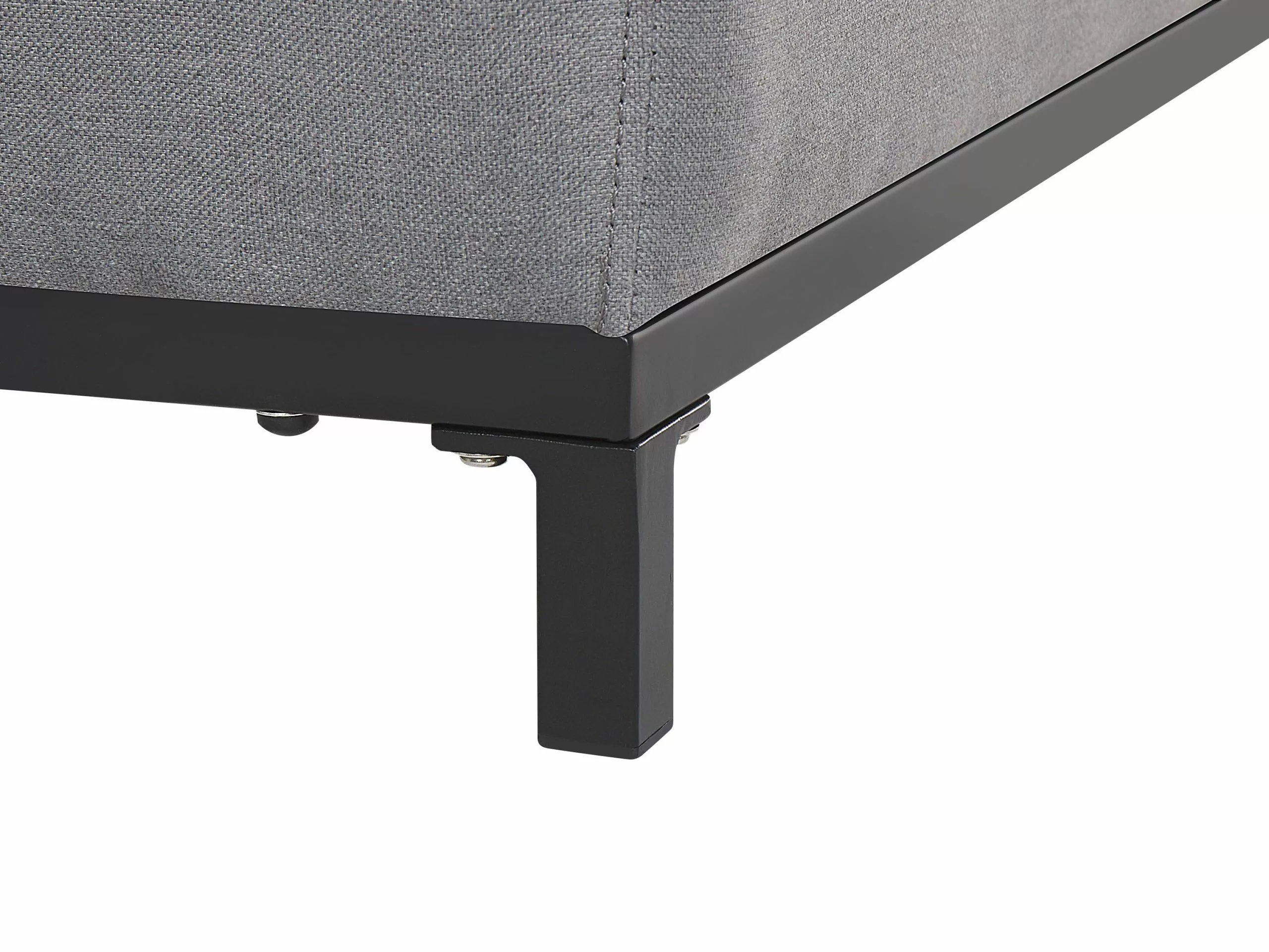 Beliani 3-istuttava Ulkosohva Kangas Harmaa/musta ROVIGO 10 Beliani 3-istuttava Ulkosohva Kangas Harmaa/musta ROVIGO - Image 8