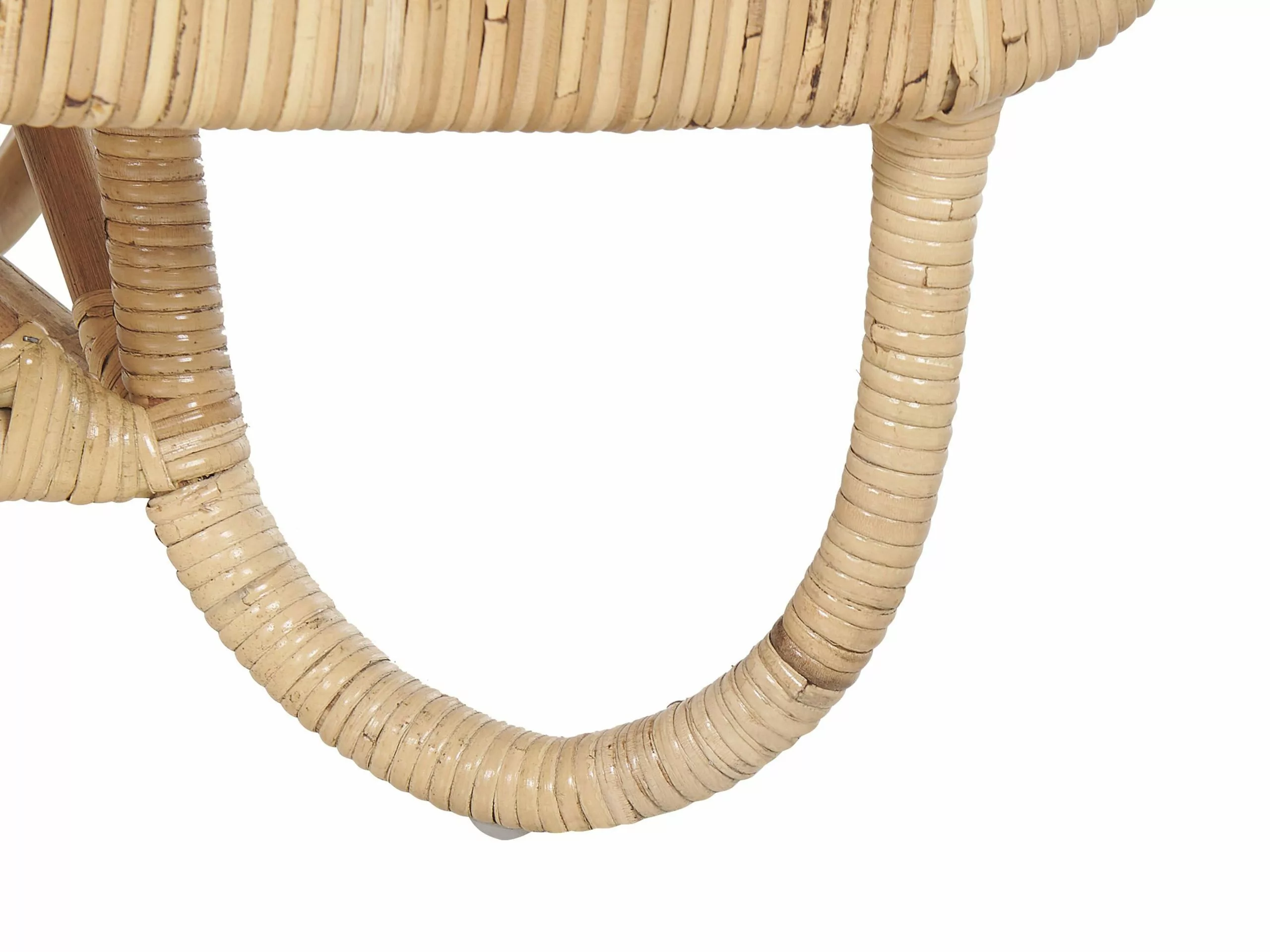 Beliani Nojatuoli Ulkokäyttöön Rottinkinen Puunvärinen DOLCEDO - Image 9