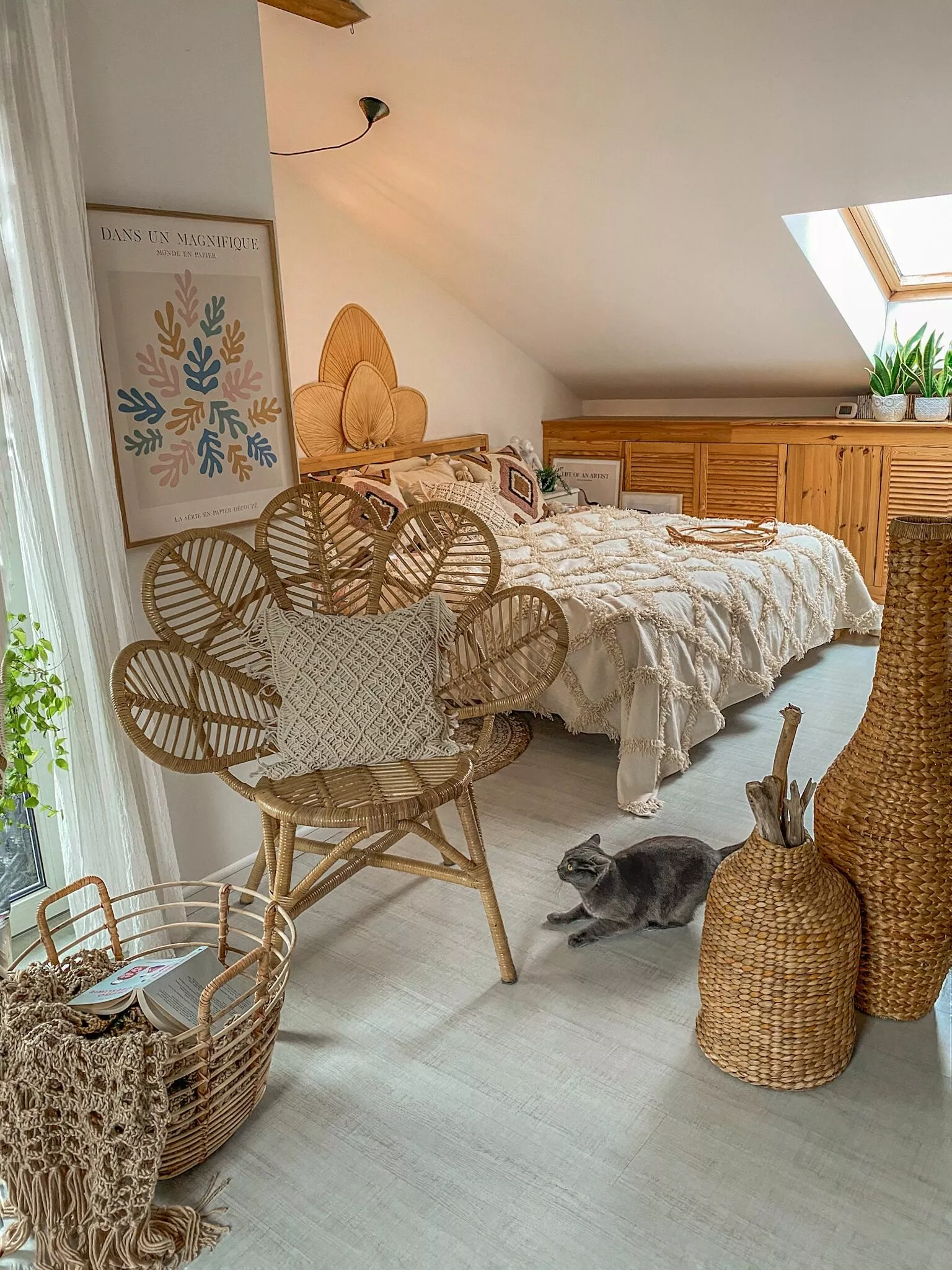 Beliani Riikinkukkotuoli Rottinki Luonnonväri FLORENTINE - Image 3