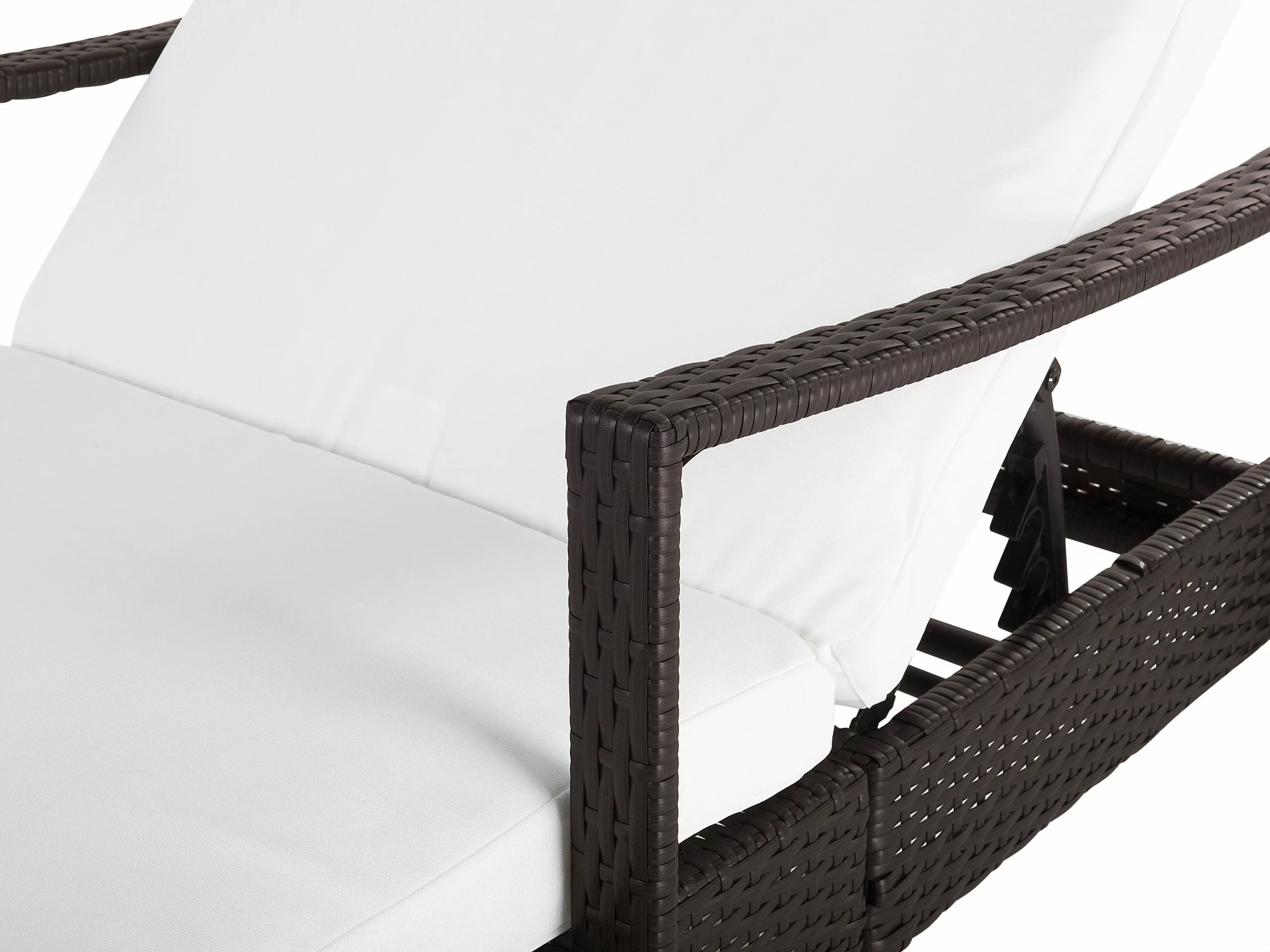 Beliani Aurinkotuoli Ruskea Valkoisella Istuintyynyllä VASTO - Image 10