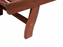 Beliani Puinen Aurinkotuoli Sinisellä Pehmusteella TOSCANA -Ulkokalusteet myymälä undef src sa picid 802648 type whitesh image