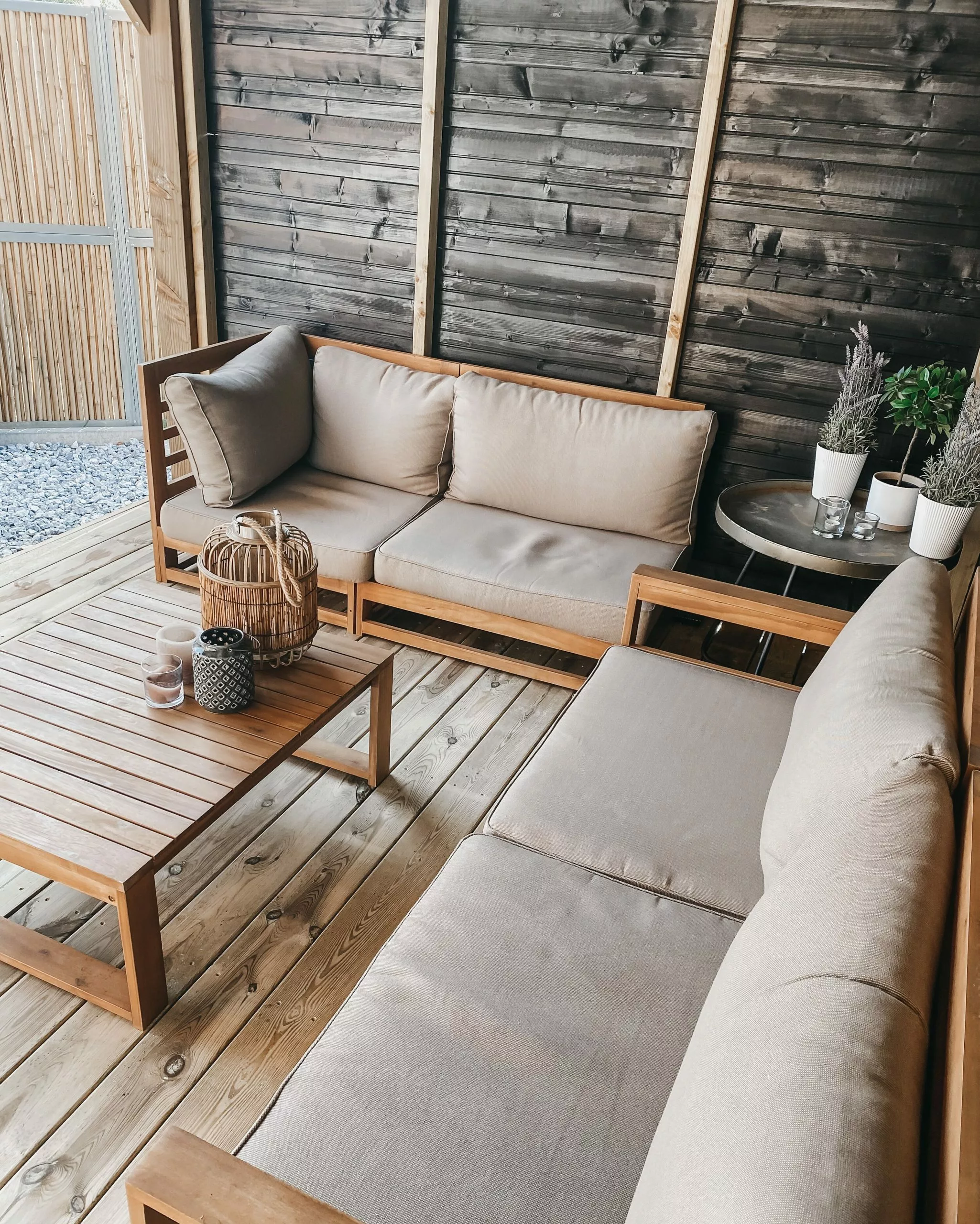 Beliani 4-istuttava Ulkosohvaryhmä Sertifioitu Akasiapuu Oikeak. Ruskeanharmaa TIMOR - Image 8