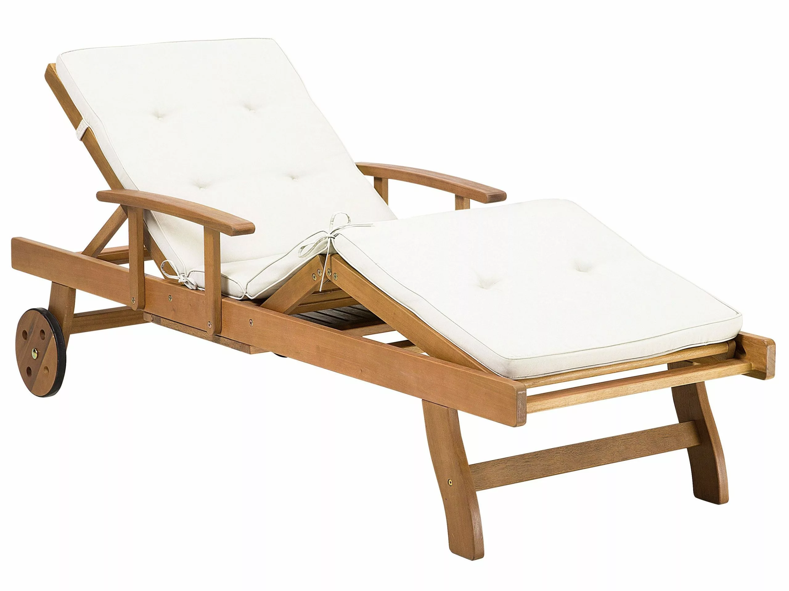 Beliani Aurinkotuoli Akasiapuu Vaalea Puu/luonnonvalkoinen JAVA - Image 7