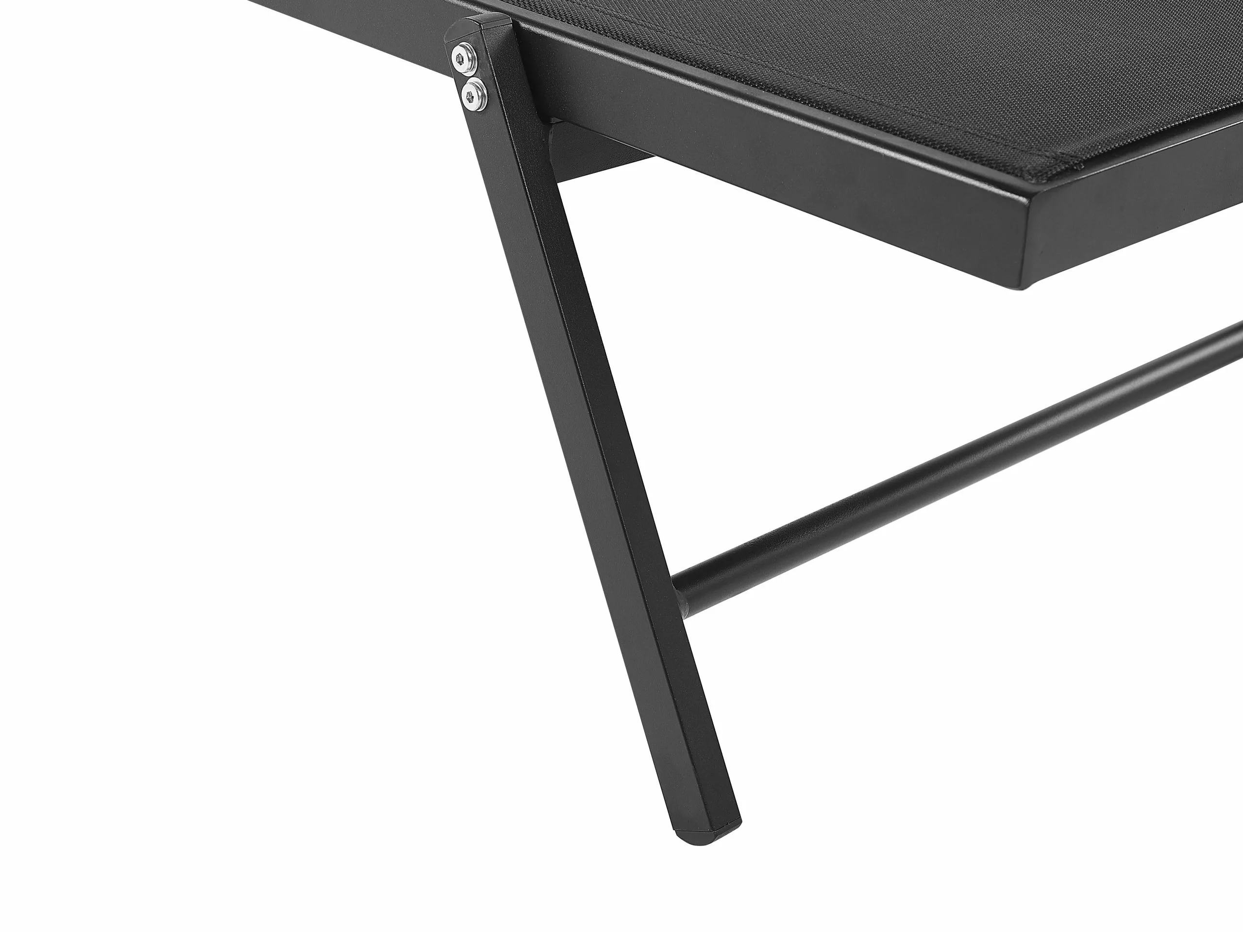 Beliani Aurinkotuoli Metallinen Musta PORTOFINO - Image 10