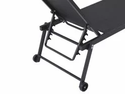 Beliani Aurinkotuoli Metallinen Musta PORTOFINO -Ulkokalusteet myymälä undef src sa picid 803892 type whitesh image