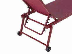 Beliani Metallinen Punainen Aurinkotuoli PORTOFINO -Ulkokalusteet myymälä undef src sa picid 803900 type whitesh image