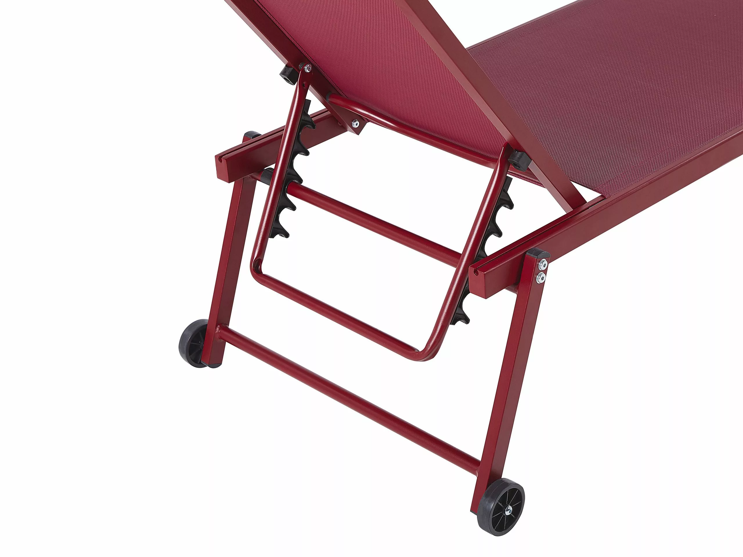 Beliani Metallinen Punainen Aurinkotuoli PORTOFINO - Image 7