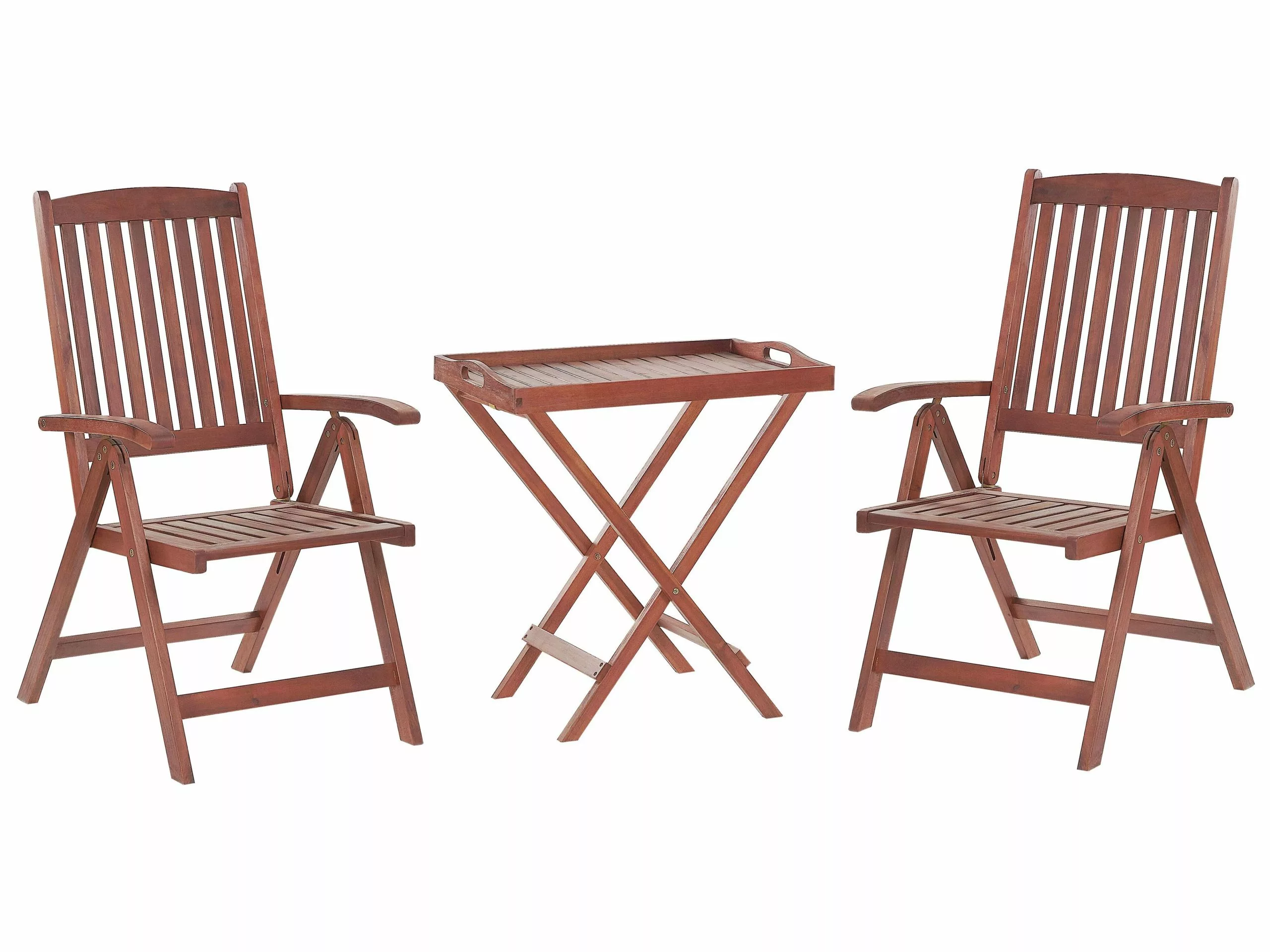 Beliani Pöytä Ja 2 Tuolia Luonnonvalkoisilla Tyynyillä TOSCANA - Image 3