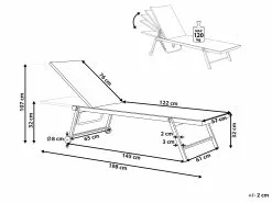 Beliani Aurinkotuoli Metallinen Valkoinen PORTOFINO 21 Beliani Aurinkotuoli Metallinen Valkoinen PORTOFINO -Ulkokalusteet myymälä undef src sa picid 804362 type whitesh image
