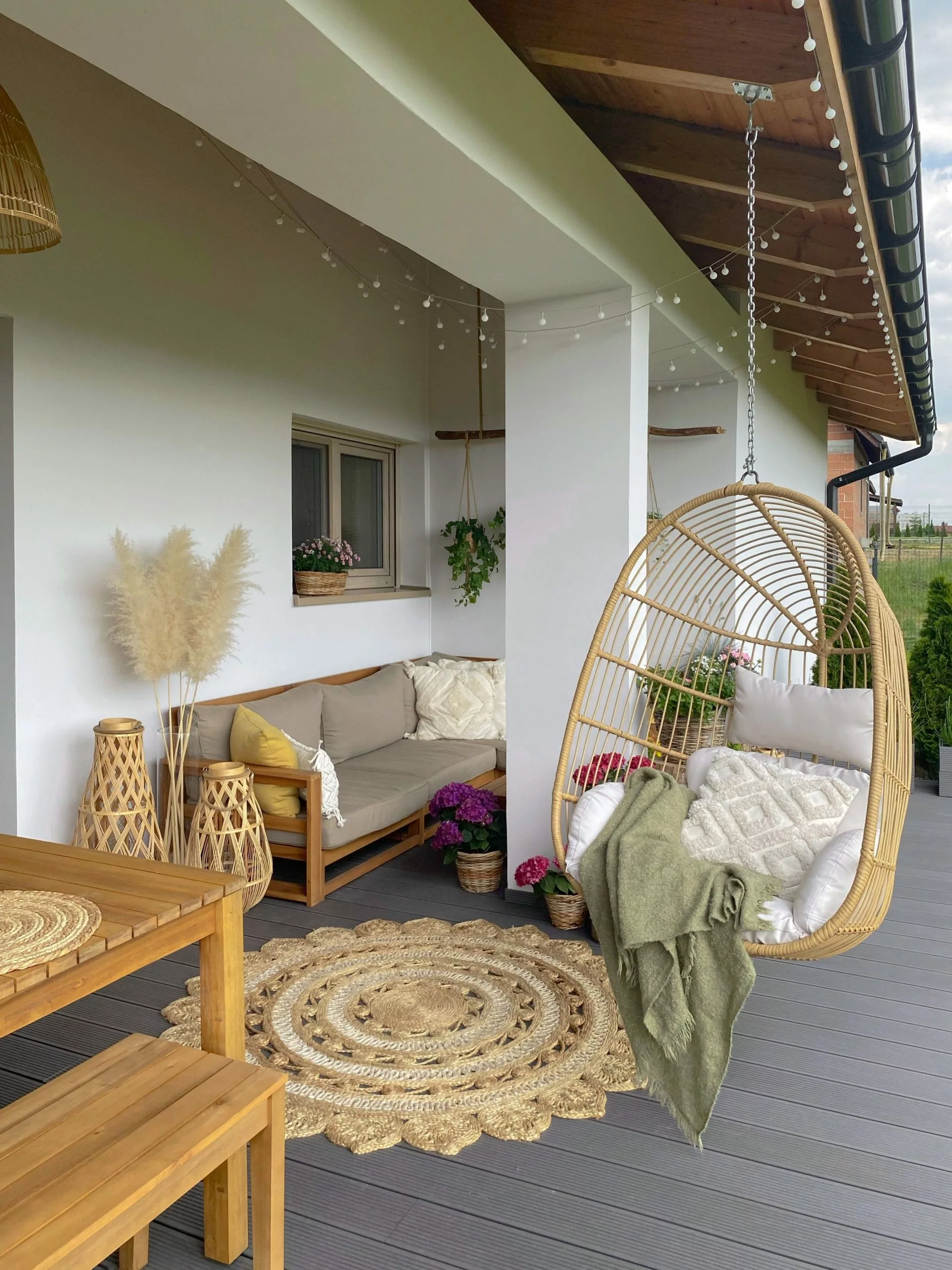 Beliani Riipputuoli Rottinkia Puunvärinen CASOLI - Image 6