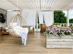 Beliani Riipputuoli Jalustalla Polyrottinki Luonnonväri ARSITA -Ulkokalusteet myymälä undef src sa picid 807486 type whitesh image