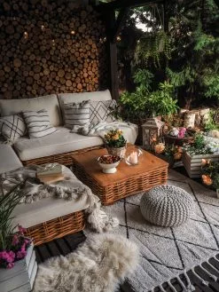 Beliani 4-istuttava Ulkosohvaryhmä Rottinki Vasenk. Luonnonväri VARALLO -Ulkokalusteet myymälä undef src sa picid 807943 type whitesh image