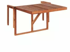 Beliani Parvekepöytä 60x40 Cm Puinen Tumma UDINE -Ulkokalusteet myymälä undef src sa picid 810092 type whitesh image