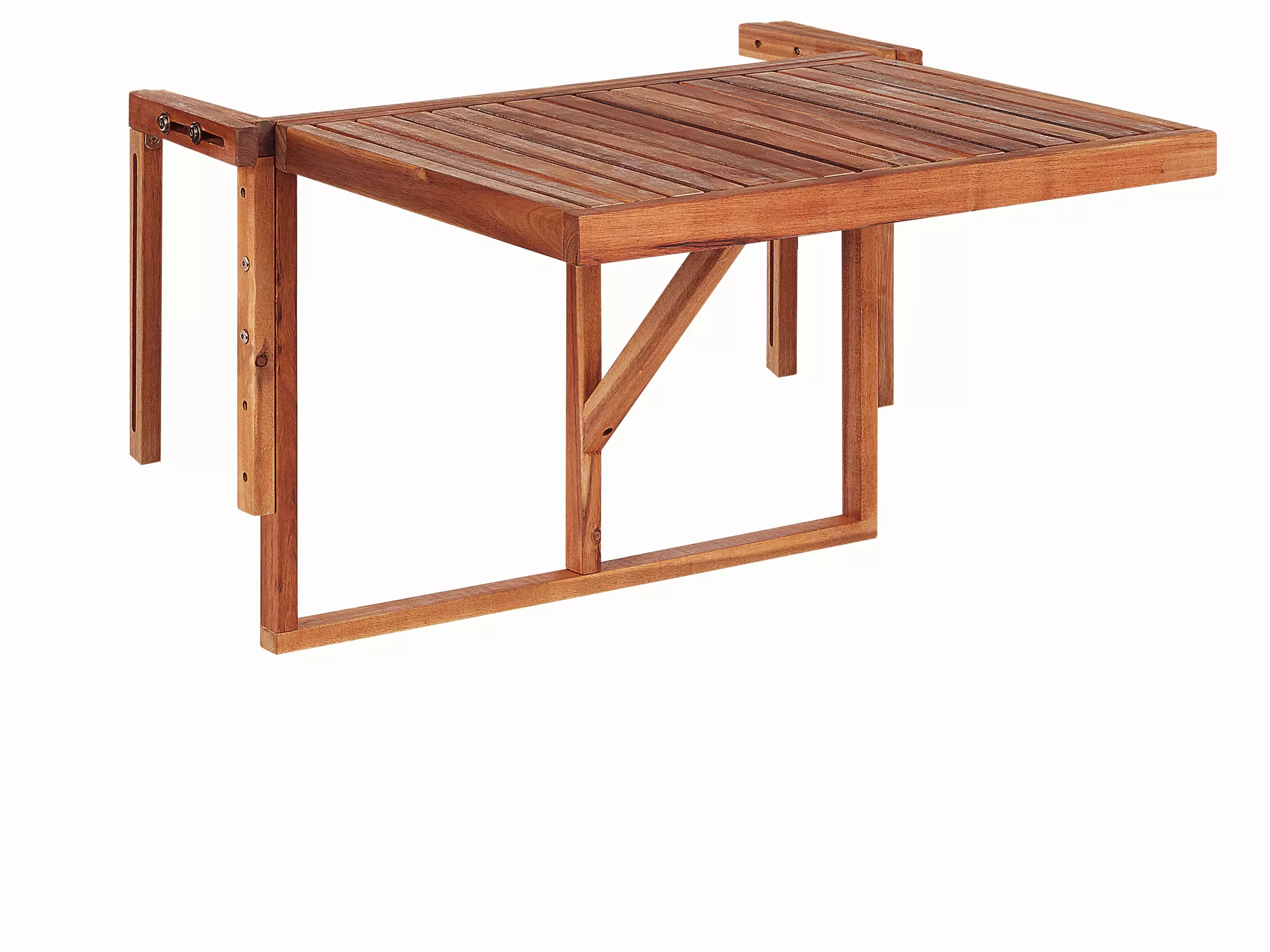 Beliani Parvekepöytä 60x40 Cm Puinen Tumma UDINE - Image 4