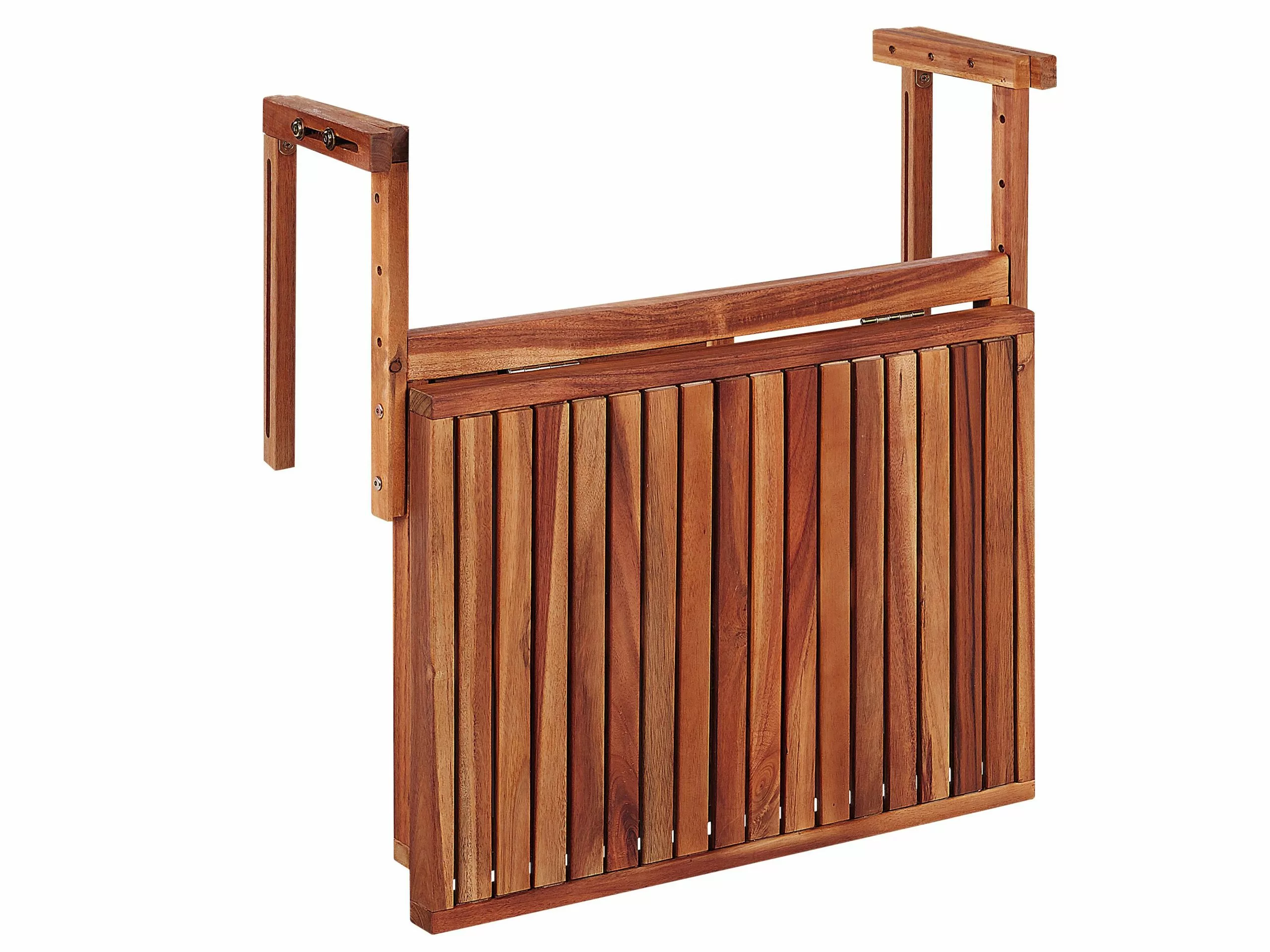 Beliani Parvekepöytä 60x40 Cm Puinen Tumma UDINE - Image 6