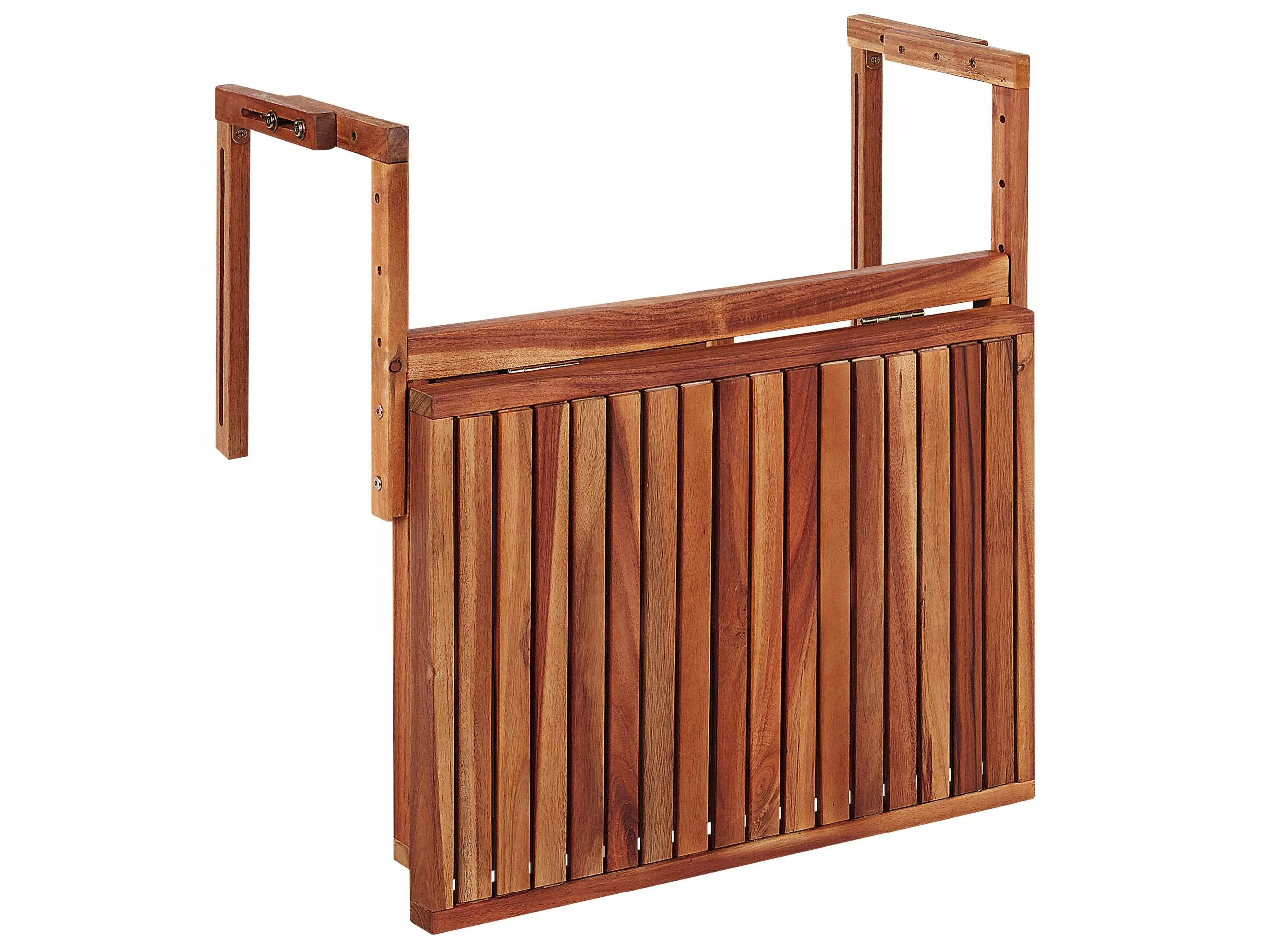 Beliani Parvekepöytä 60x40 Cm Puinen Tumma UDINE - Image 7