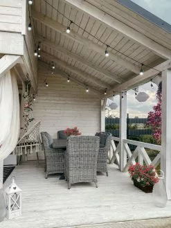 Beliani 6-istuttava Ulkoruokailuryhmä Polyrottinki Harmaa CASCAIS -Ulkokalusteet myymälä undef src sa picid 810273 type whitesh image