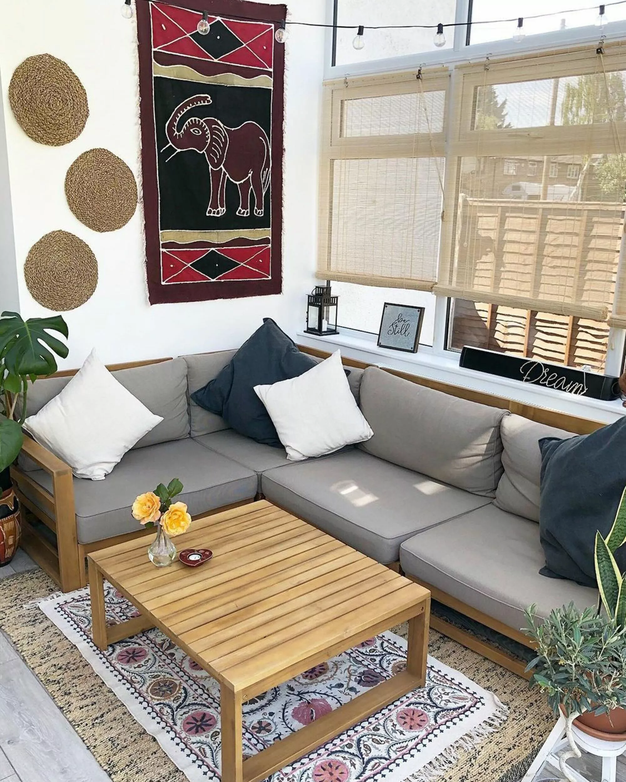 Beliani 4-istuttava Ulkosohvaryhmä Sertifioitu Akasiapuu Oikeak. Ruskeanharmaa TIMOR - Image 9