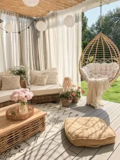 Beliani 4-istuttava Ulkosohvaryhmä Rottinki Vasenk. Luonnonväri VARALLO -Ulkokalusteet myymälä undef src sa picid 810492 type whitesh image