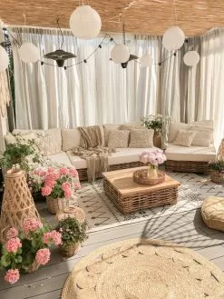 Beliani 4-istuttava Ulkosohvaryhmä Rottinki Vasenk. Luonnonväri VARALLO -Ulkokalusteet myymälä undef src sa picid 810494 type whitesh image