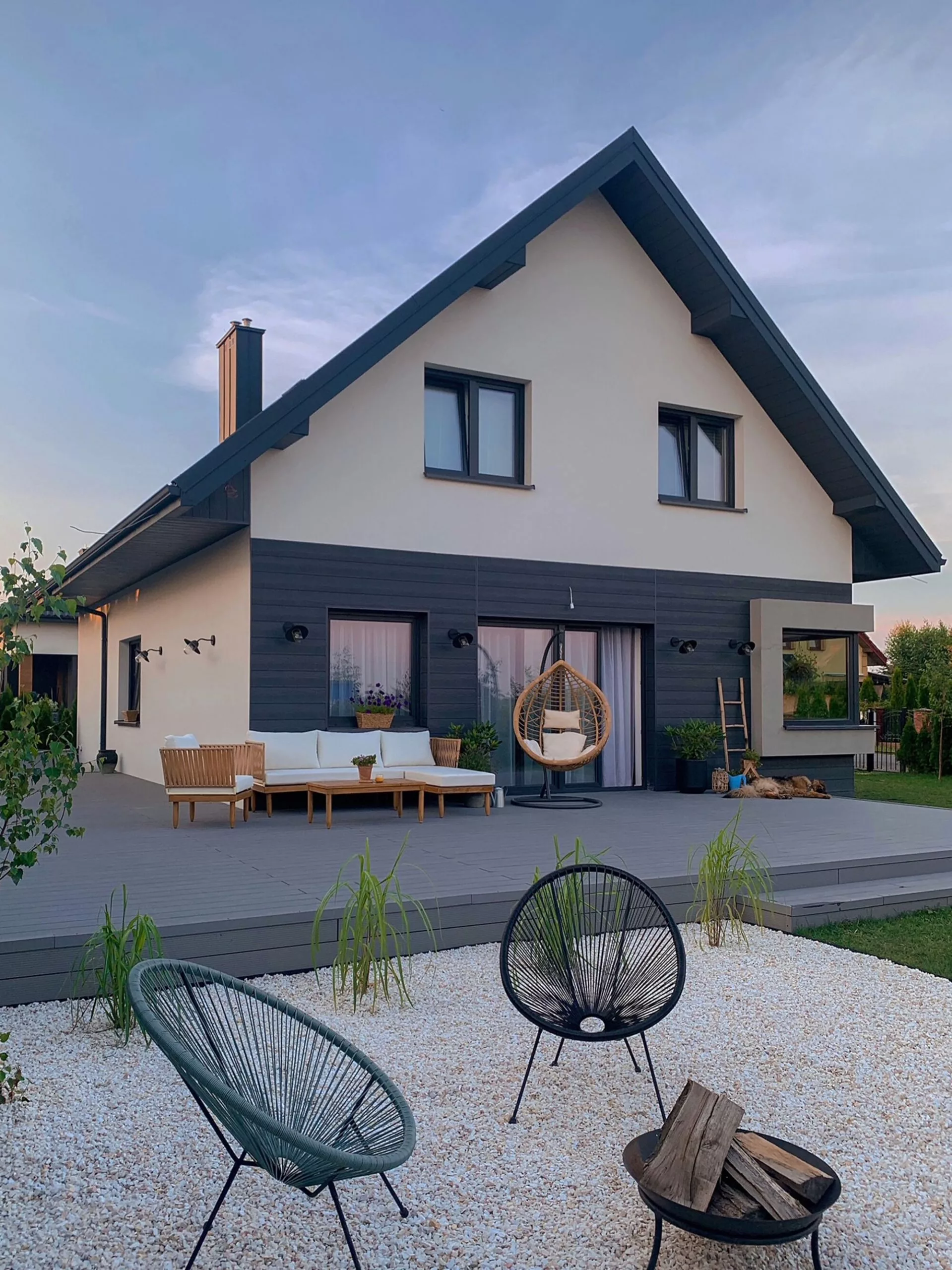 Beliani 4-istuttava Ulkosohvaryhmä Akasiapuu Vasenk. Valkoinen CREMONA - Image 5