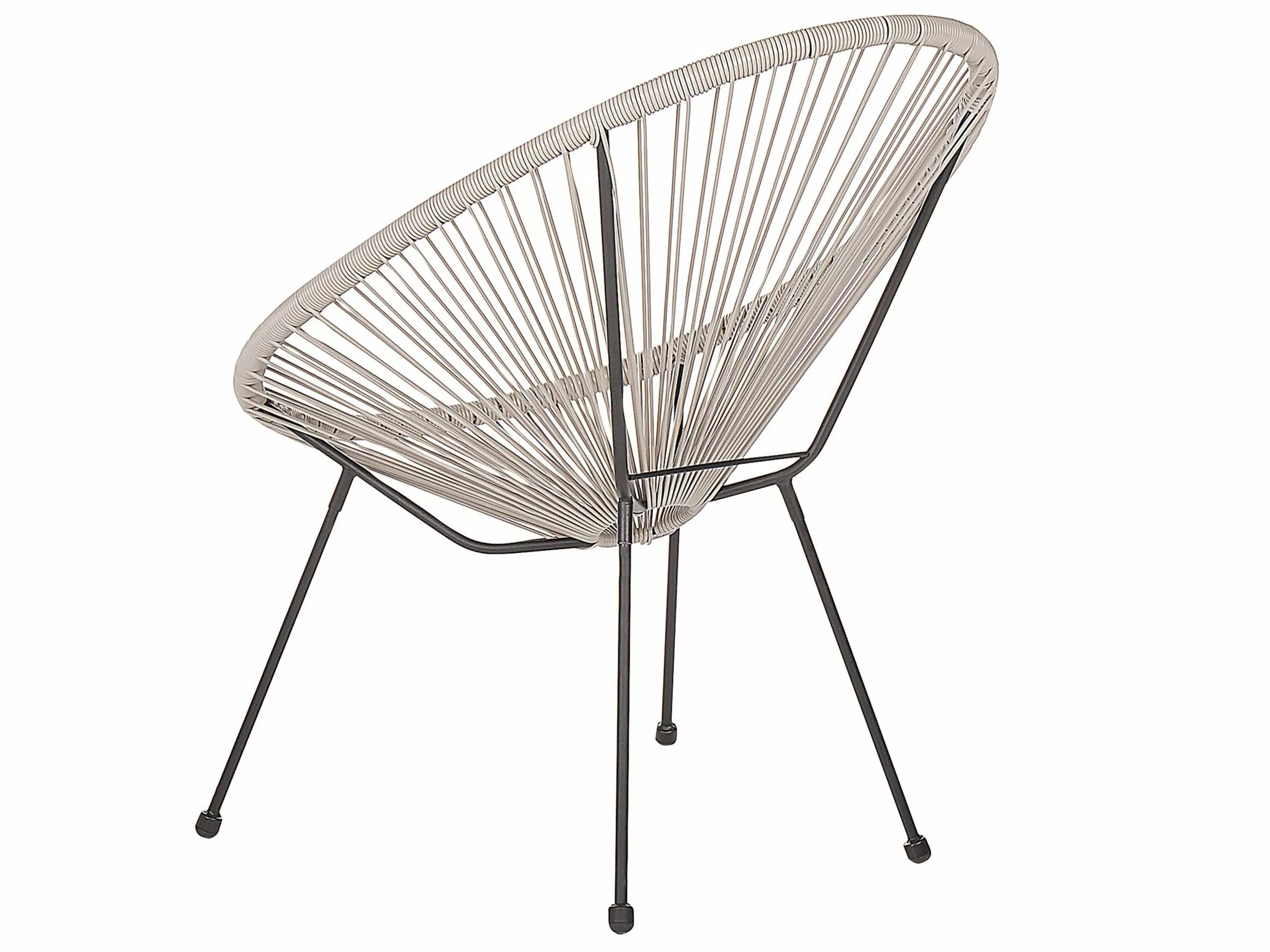 Beliani Narutuoli Polyrottinki Vaaleanharmaa ACAPULCO II 8 Beliani Narutuoli Polyrottinki Vaaleanharmaa ACAPULCO II - Image 6