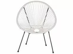 Beliani Narutuoli Polyrottinki Valkoinen 2 Kpl ACAPULCO II -Ulkokalusteet myymälä undef src sa picid 811611 type whitesh image