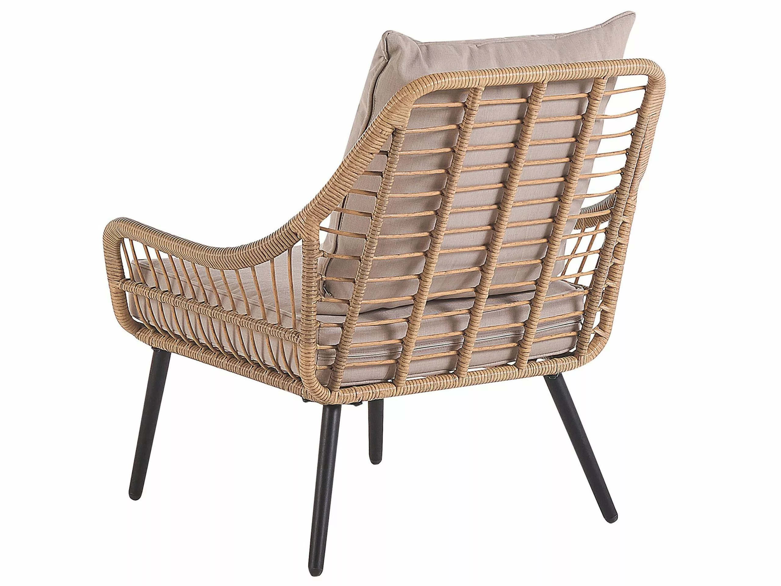 Beliani 2-istuttava Bistrosetti Polyrottinki Luonnonväri/beige LAURETO 10 Beliani 2-istuttava Bistrosetti Polyrottinki Luonnonväri/beige LAURETO - Image 8