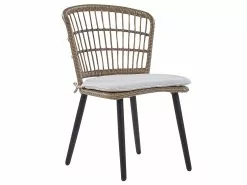 Beliani 6-istuttava Ulkoruokailuryhmä Polyrottinki Beige ALIANO II -Ulkokalusteet myymälä undef src sa picid 812461 type whitesh image