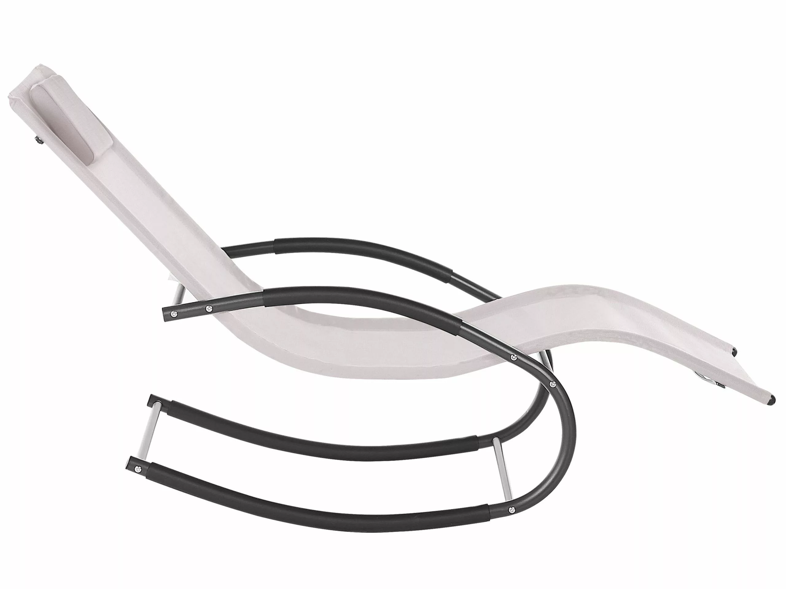 Beliani Keinuva Aurinkotuoli Beige CARANO II 7 Beliani Keinuva Aurinkotuoli Beige CARANO II - Image 5