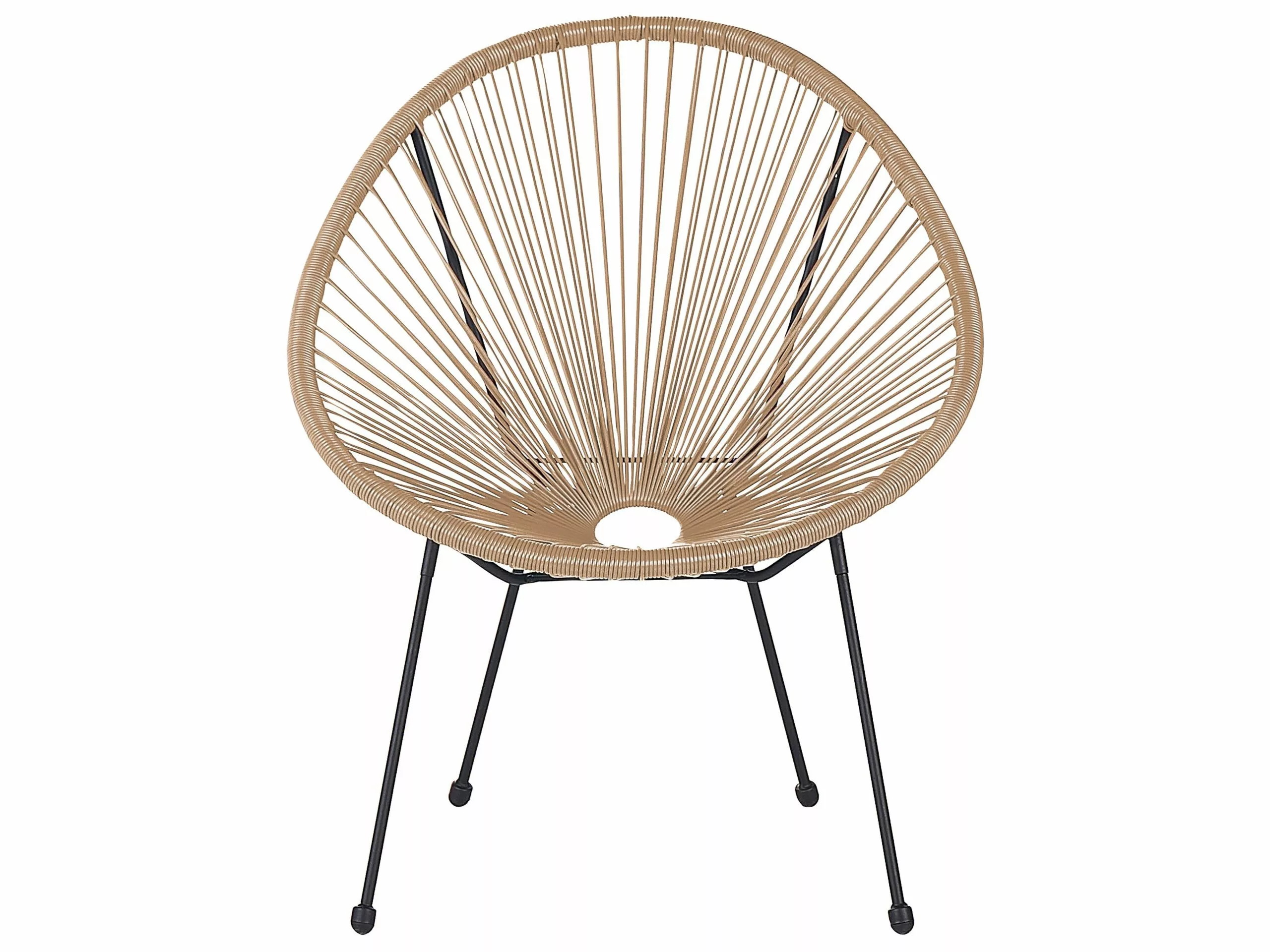 Beliani Narutuoli Polyrottinki Luonnonväri ACAPULCO II - Image 8