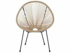 Beliani Narutuoli Polyrottinki Luonnonväri 2 Kpl ACAPULCO II -Ulkokalusteet myymälä undef src sa picid 813845 type whitesh image