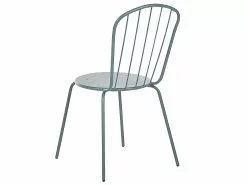 Beliani Puutarhatuoli 8 Kpl Metallinen Vaaleansininen CALVI -Ulkokalusteet myymälä undef src sa picid 815622 type whitesh image