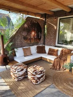 Beliani 5-istuttava Ulkosohvaryhmä Akasiapuu Vasenk. Valkoinen MARETTIMO -Ulkokalusteet myymälä undef src sa picid 818917 type whitesh image 2