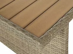 Beliani 5-istuttava Ulkosohvaryhmä Polyrottinki Ruskea FONTI -Ulkokalusteet myymälä undef src sa picid 820243 type whitesh image