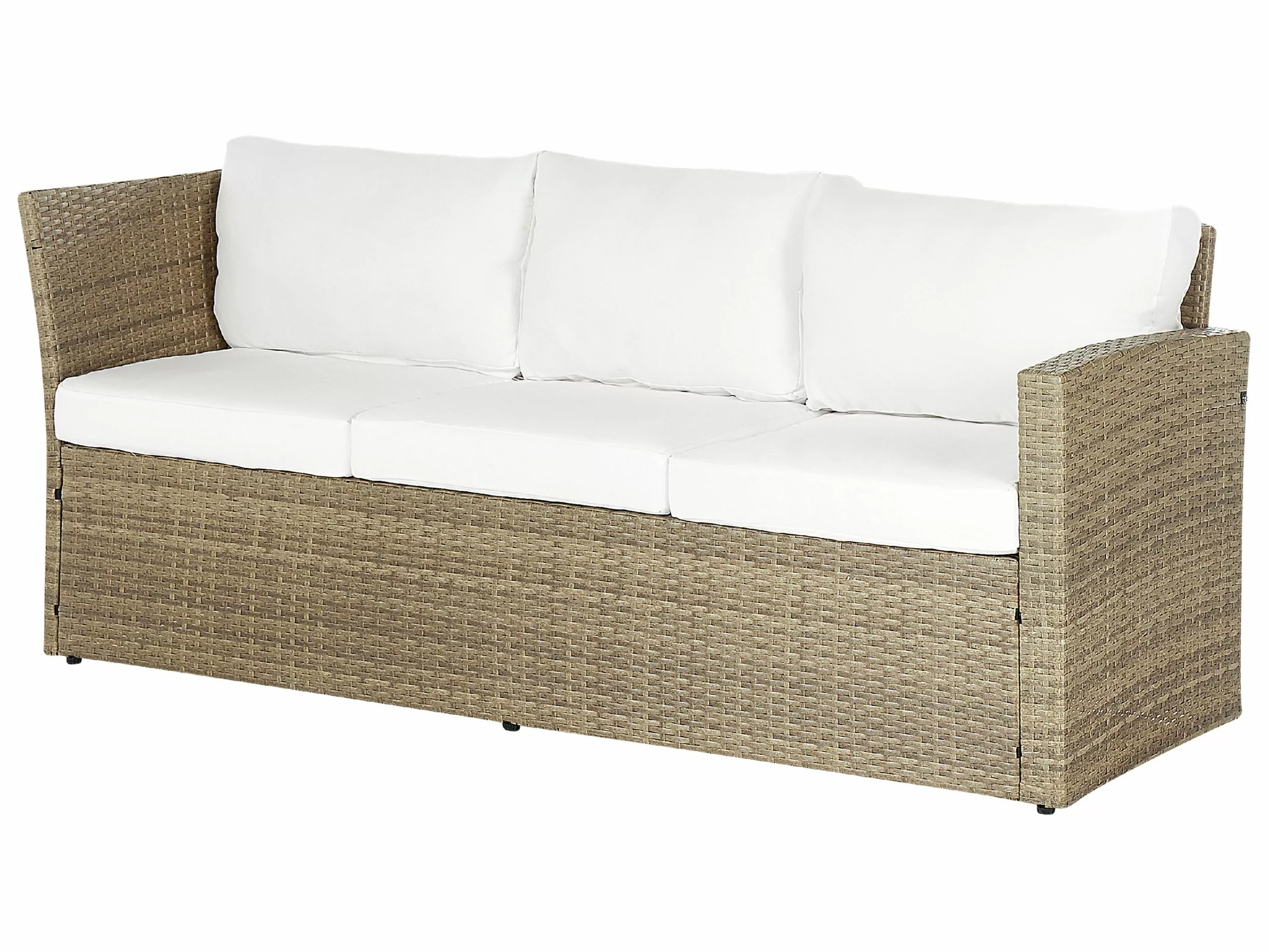 Beliani 5-istuttava Ulkosohvaryhmä Polyrottinki Ruskea BARDI - Image 8