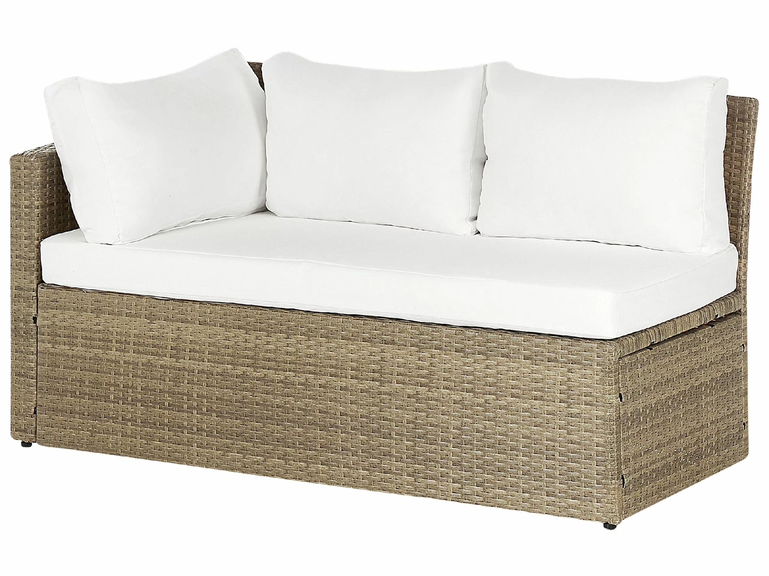 Beliani 5-istuttava Ulkosohvaryhmä Polyrottinki Ruskea BARDI - Image 9