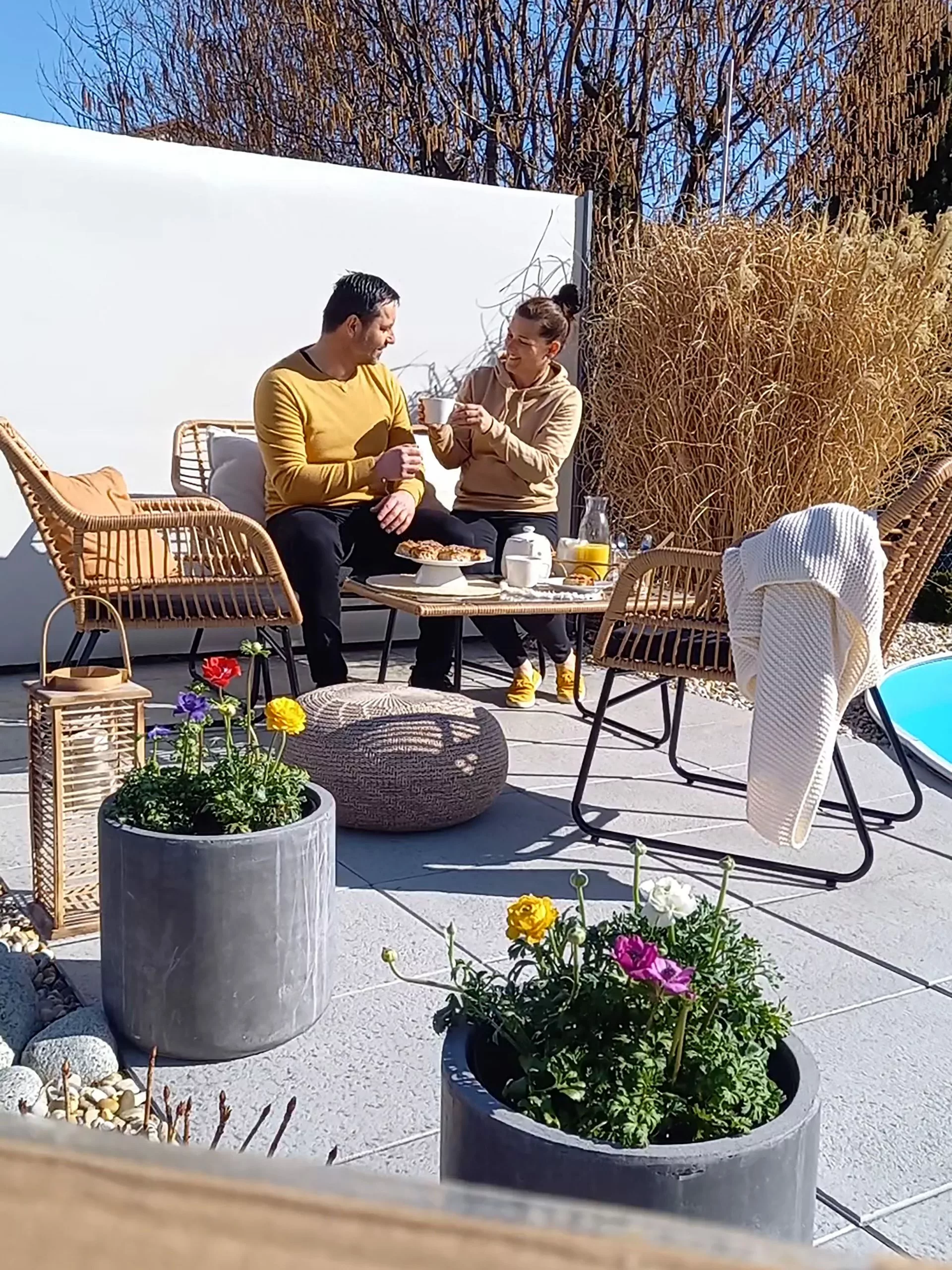 Beliani 4-istuttava Ulkosohvaryhmä Polyrottinki Luonnonväri MINORI 6 Beliani 4-istuttava Ulkosohvaryhmä Polyrottinki Luonnonväri MINORI - Image 4