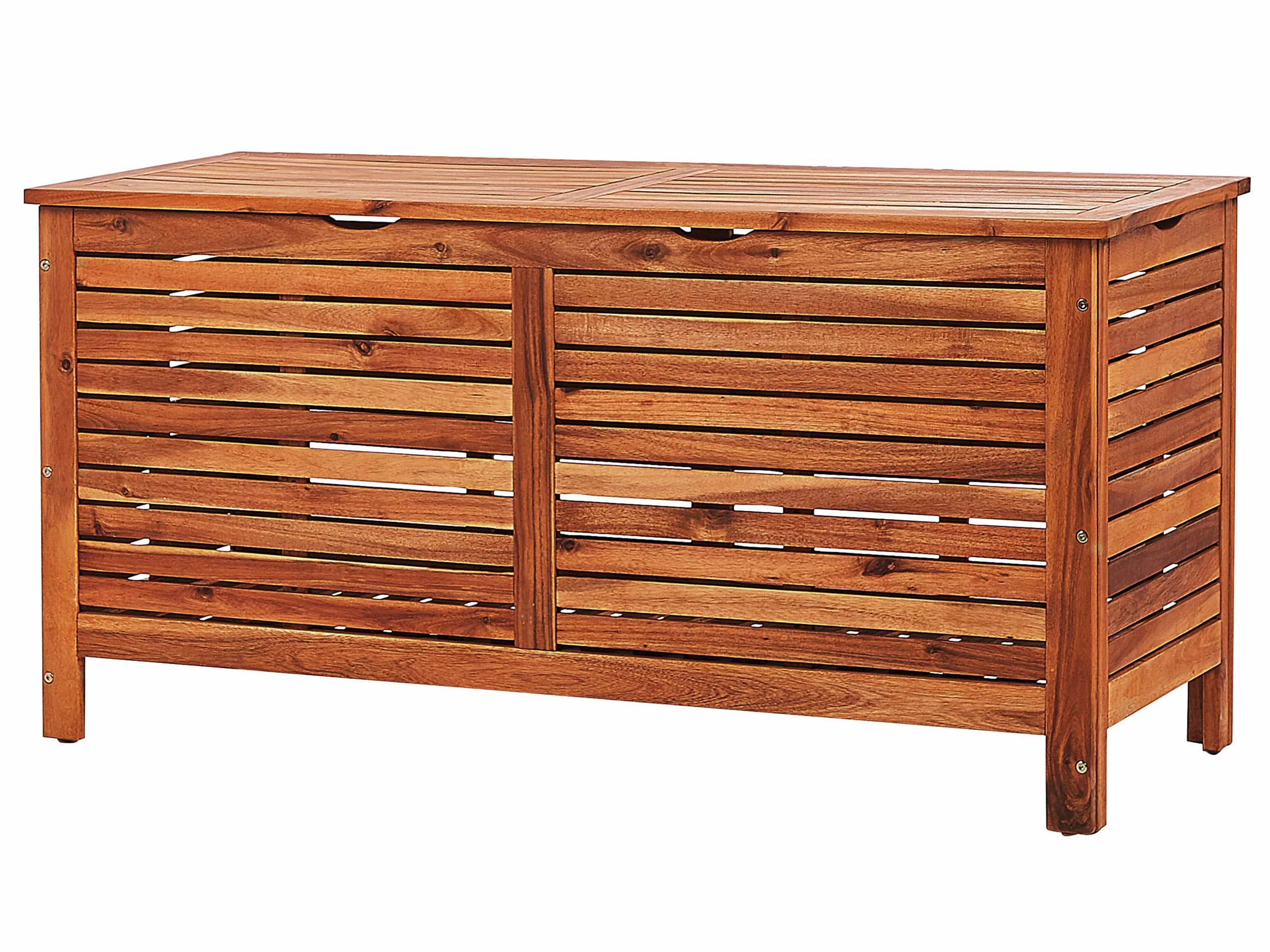 Beliani Ulkosäilytyslaatikko Tumma Akasiapuu 150L RIVIERA