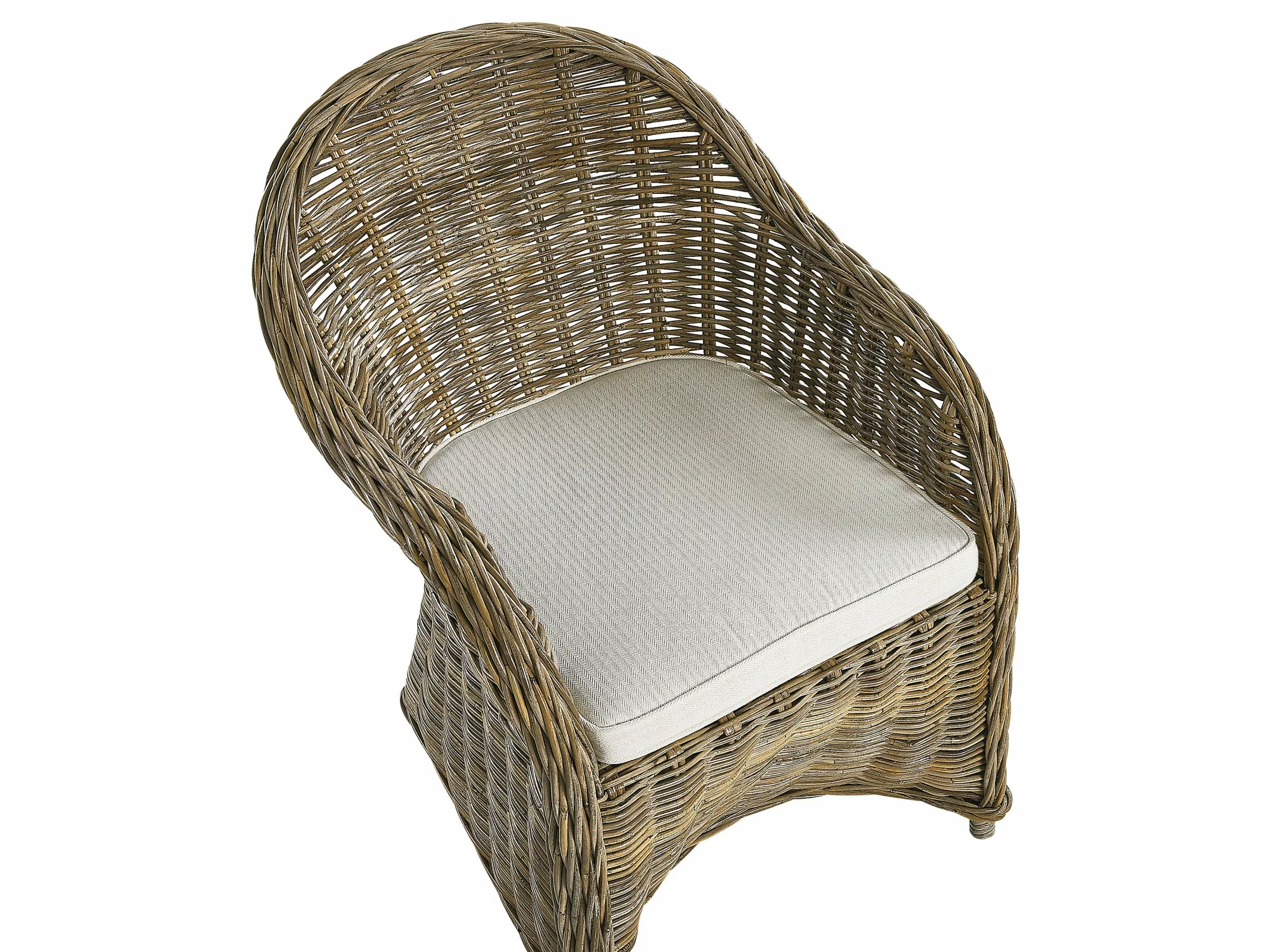 Beliani Puutarhatuoli Rottinki Luonnonväri SUSUA - Image 6