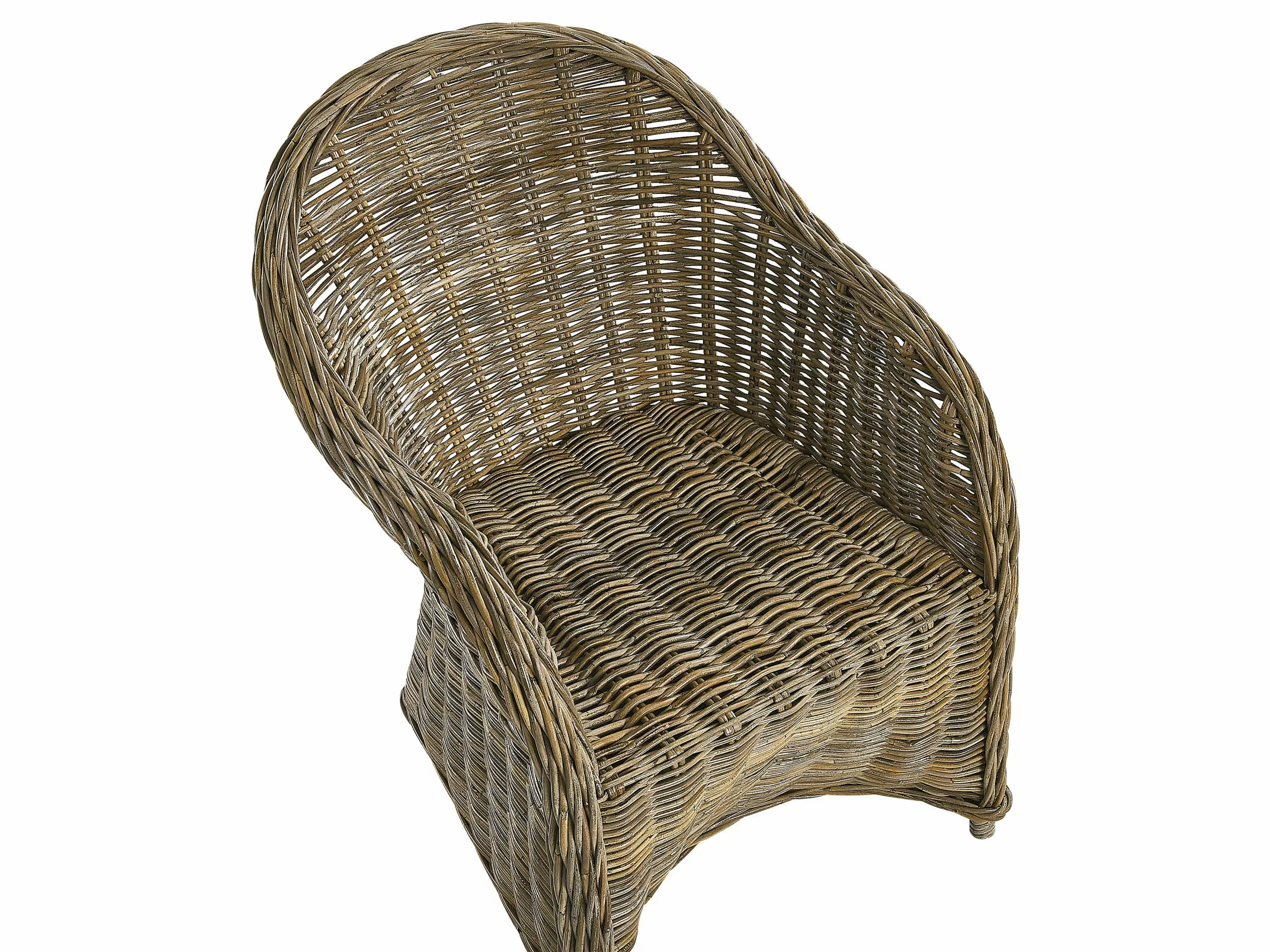 Beliani Puutarhatuoli Rottinki Luonnonväri 2 Kpl SUSUA - Image 9