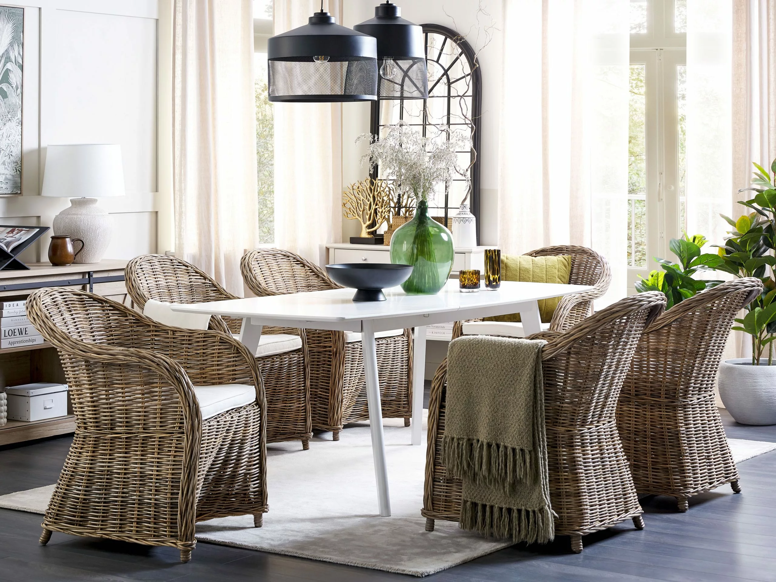 Beliani Puutarhatuoli Rottinki Luonnonväri SUSUA - Image 4