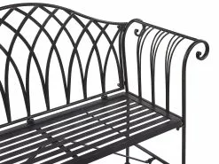 Beliani Musta Rautainen Puutarhapenkki 130 Cm MILAZZO 13 Beliani Musta Rautainen Puutarhapenkki 130 Cm MILAZZO -Ulkokalusteet myymälä undef src sa picid 825344 type whitesh image